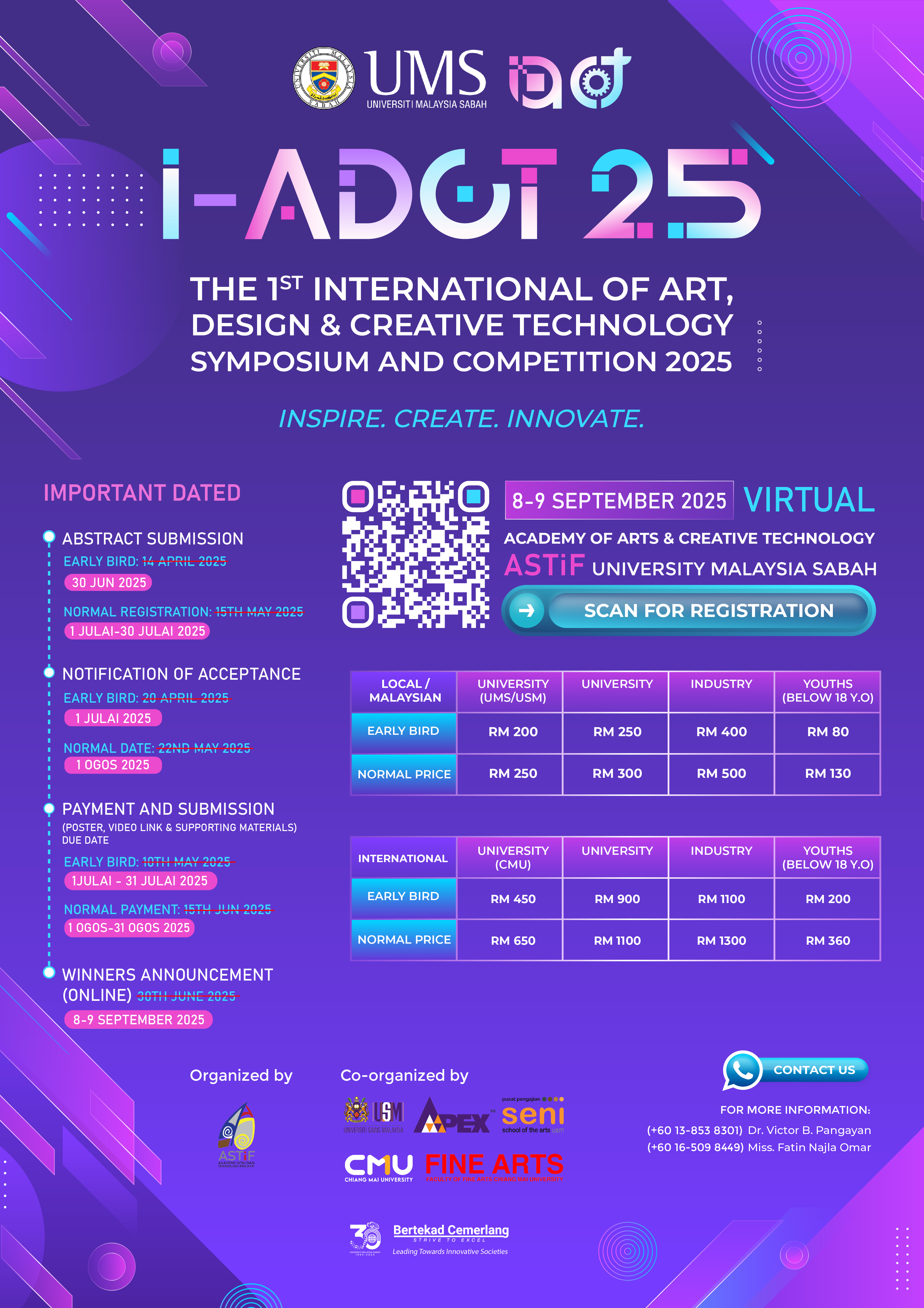 I-ADCT 2025 - The 1st International of Art, Design and Creative Technology Symposium and Competition 2025