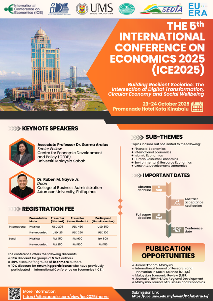 ICE 2025 - The 5th International Conference on Economics 2025