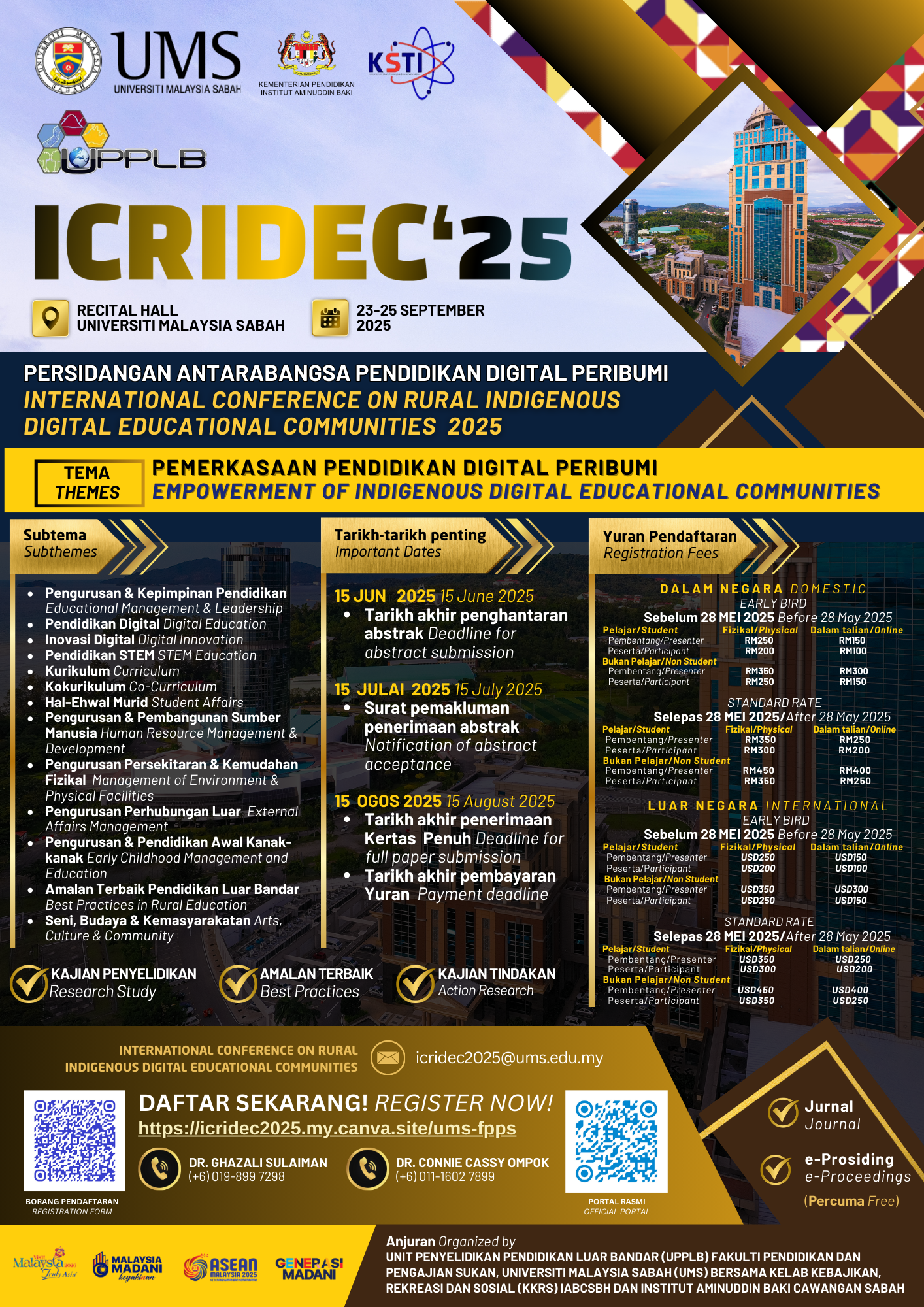 ICRIDEC'25 - International Conference on Rural Indigenous Digital Educational Communities 2025