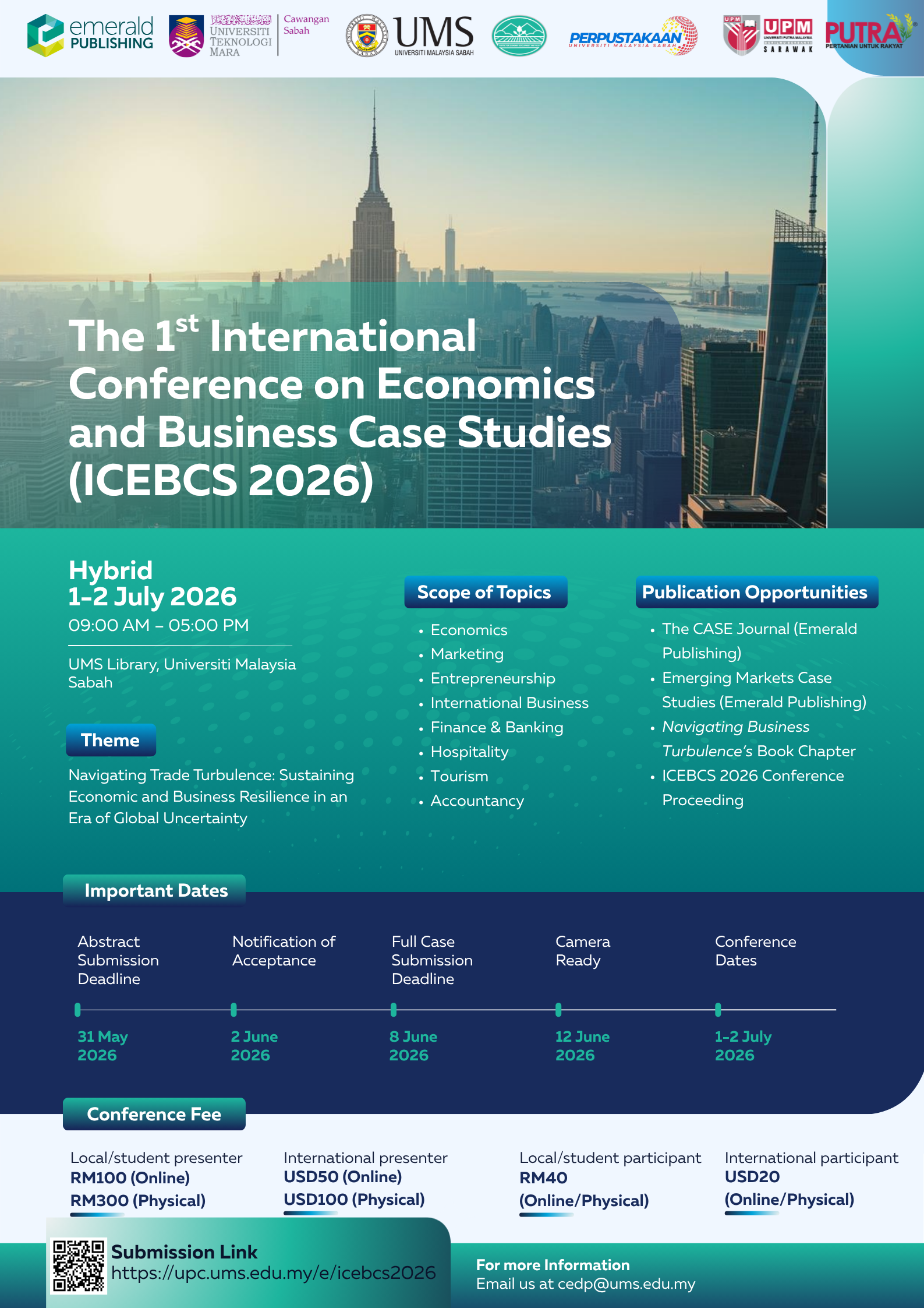 ICEBCS 2026 - The 1st International Conference on Economics and Business Case Studies