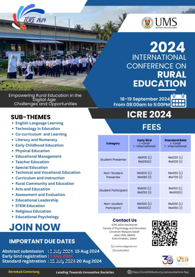 ICRE 2024: International Conference on Rural Education 2024