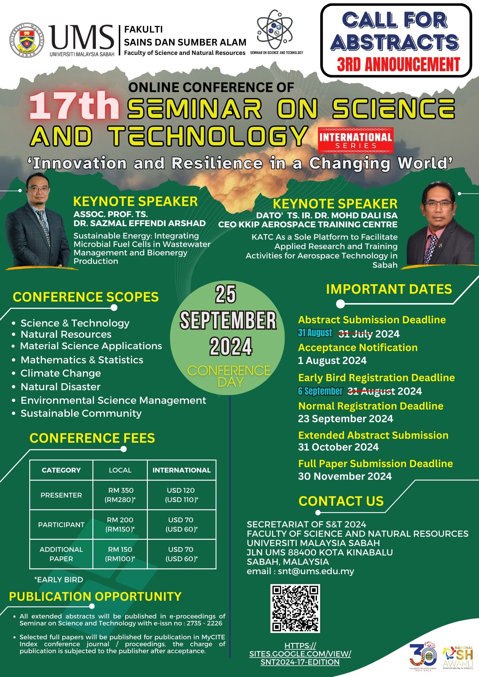 S&T 2024: 17th Seminar on Science and Technology