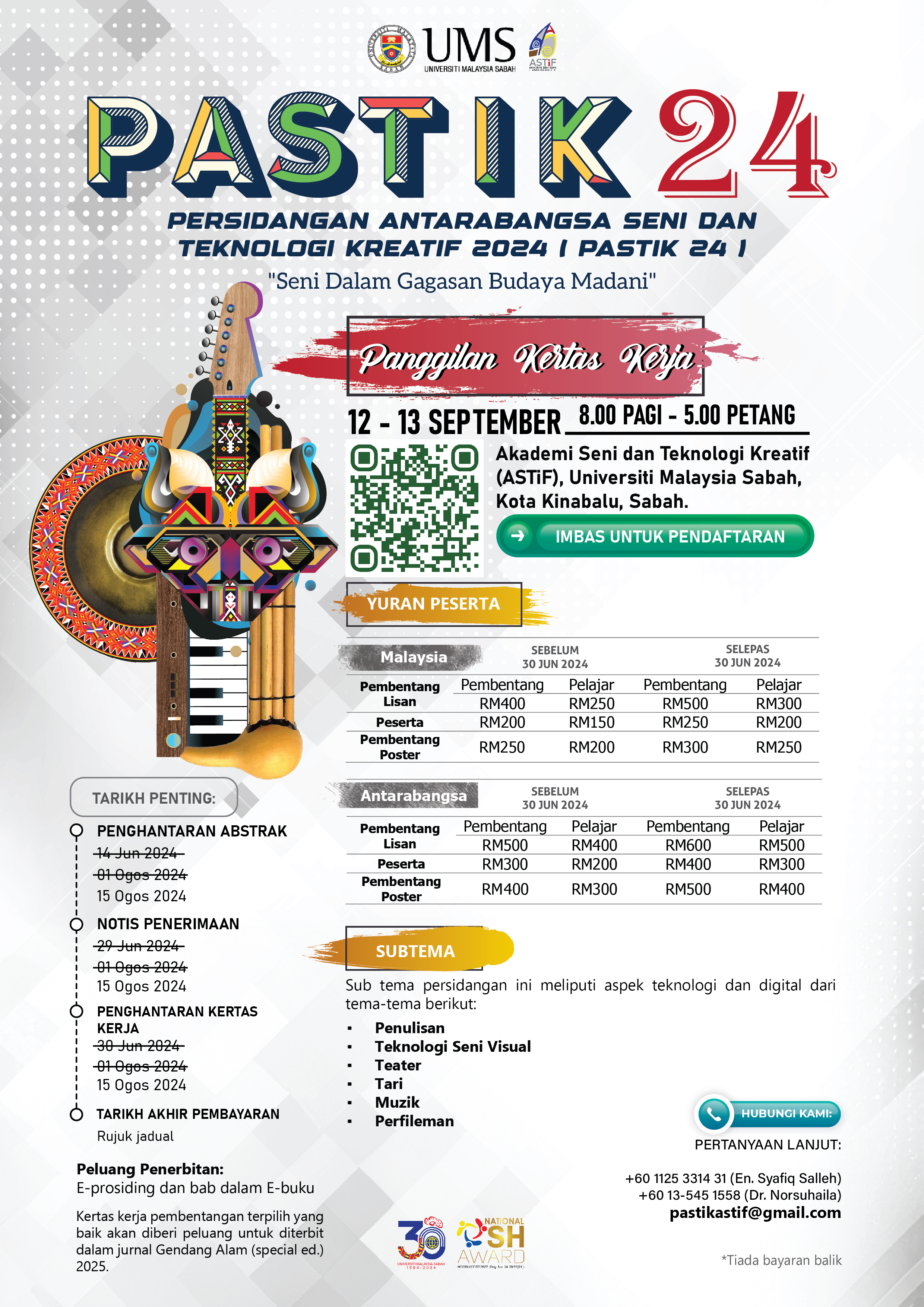 PASTIK 2024: PERSIDANGAN ANTARABANGSA SENI & TEKNOLOGI KREATIF