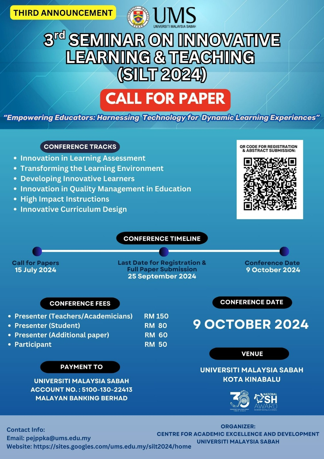 SILT2024: 3rd Seminar on Innovative Learning and Teaching 2024